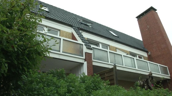Ein Wohngebäude auf Langeoog.  