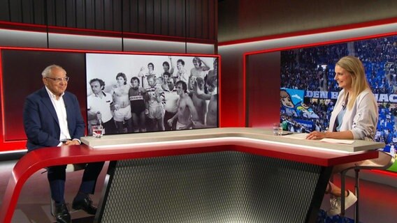 Felix Magath mit Moderatorin Sina Braun im Sportclub © Screenshot 