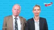 Alexander Gauland und Alice Weidel.  