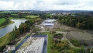 Luftbildaufnahme einer Pflanzenkläranlage bei Clausthal-Zellerfeld. © NDR Foto: NDR