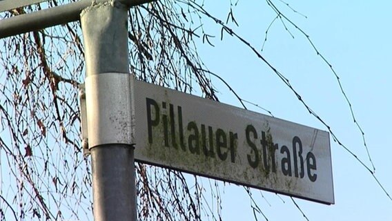 Straßenschild der Pillauer Straße  