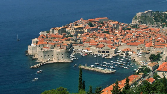 Die Hafenstadt Dubrovnik aus der Luft © © NDR/Ernst Sasse 