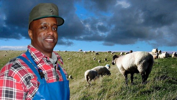 Yared auf der Hallig. © NDR/Bannemann 