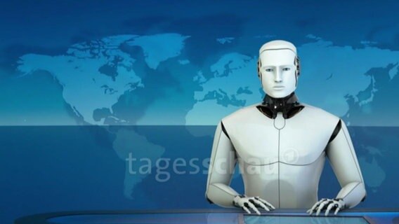 Technischer Prototyp der künftigen Tagesschau Moderation.  