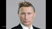 Putin mit neuer Frisur  