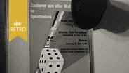 Plakat zur Jubiläumsveranstaltung des Magischen Zirkel in Hamburg 1962 "Zauberer aus aller Welt"  