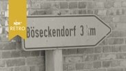 Wegweiser nach "Böseckendorf 3 km" (1963)  