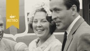 Kronprinzessin Beatrix und Ehemann Claus von Amsberg bei einem Besuch in Uelzen 1965  