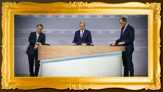 Die Kandidaten für den Parteivorsitz beim virtuellen CDU-Parteitag  
