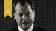 Willy Brandt bei Rede auf dem Landesparteitag der SPD Niedersachsen 1963  