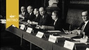 Podium der Innenministerkonferenz in Hamburg 1965  