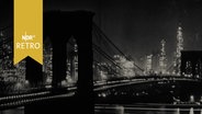 Brücke in Manhattan bei Nacht (Foto 1965)  
