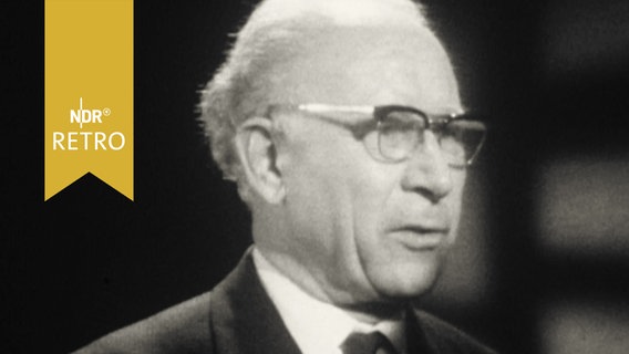Der niedersächsische Innenminister Otto Bennemann im Interview im NDR (1965)  
