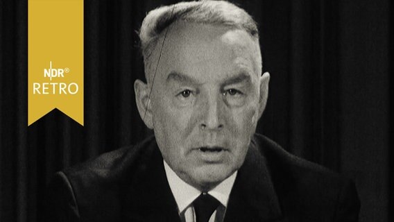 Egon Friemann bei Fernsehansprache 1964  