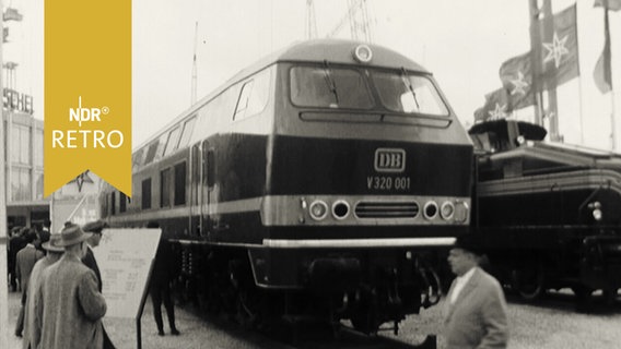 Neue Eisenbahn-Lokomotiven auf der Hannover-Messe 1963  