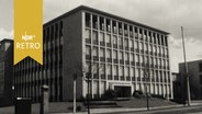 Ein praktisches, wuadratisches Firmengebäude, vermutlich SItz des Elektrizitätsverbands Stade (1963)  