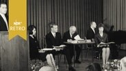 Podium der Jahrestagung des Heimatverbandes Schleswig-Holstein 1963  