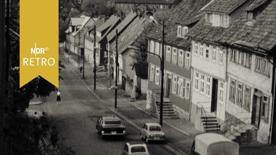 Straße in Clausthal von oben (1963)  