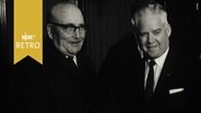 Wilhelm Kaisen begrüßt US-General Roy L. Johnson (1964)  