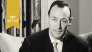 Hubert Möckershoff bei einer Ansprache im Fernsehen 1964  