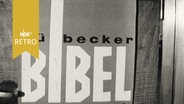 Plakat zur Festveranstaltung "150 Jahre Lübecker Bibel-Gesellschaft" 1964  
