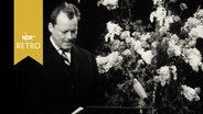 Willy Brandt bei Rede auf einer Gedenkfeier für Julius Leber 1965  