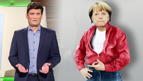 Christian Ehring und Angela Merkel  