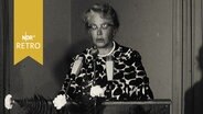 Landwirtschaftssenatorin Irma Keilhack bei einer Rede in Hamburg 1964  