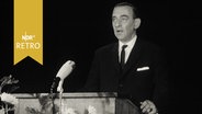 Ludwig Rosenberg, DGB-Vorsitzender, bei einer Rede in Hamburg 1964  