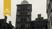 Historisches Turmgebäude des Versorgungsamts Lübeck 1965  