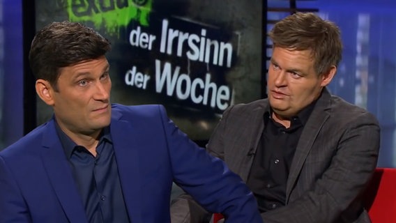 Christian Ehring und Max Giermann als Robert Habeck von den Grünen.  