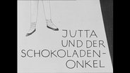 Ein Deckblatt mit der Aufschrift "Jutta und der Schokoladenonkel"  