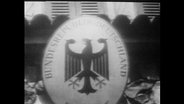 Schild mit der Aufschrift "Bundesrepublik Deutschland"  