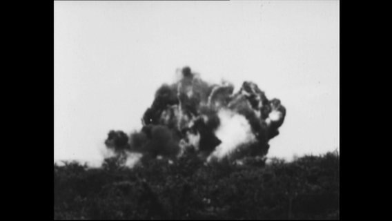 Eine Napalm-Explosion  