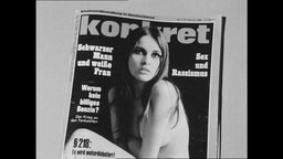 Eine nackte Frau auf dem Cover der Zeitschrift "Konkret"  