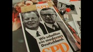 Ein Wahlplakat der SPD mit der Aufschrift "Wir schaffen ein modernes Deutschland"  