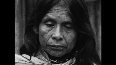 Das Porträt einer Frau, die einem indigenen Stamm in Lateinamerika angehört  