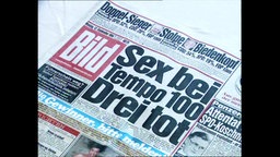 Die BILD Schlagzeile "Tod durch Sex bei Tempo 100"  