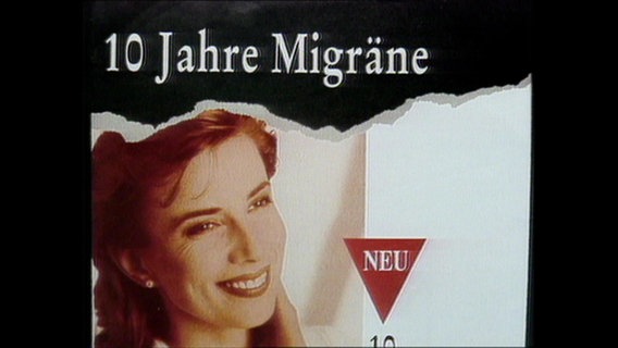 Eine Werbeanzeige über Migräne (Archivbild)  