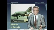 Ein Auschnitt aus der Tagesschau zum Absturz eines Bundeswehr Flugzeugs  