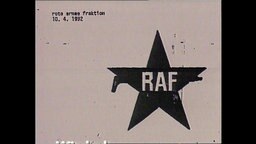 Das Logo der RAF auf einem weißen Hintergrund.  