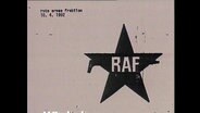 Das Logo der RAF auf einem weißen Hintergrund.  