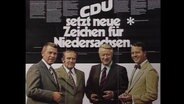 Wahlplakat mit der Aufschrift "CDU setzt neue Zeichen für Niedersachsen" (Archivbild).  