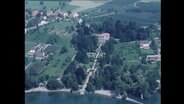 Eine Luftaufnahme eines weitläufigen Privatgrundstückes am Bodensee (Archivbild).  