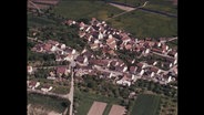 Luftaufnahme eines Dorfes (Archivbild).  