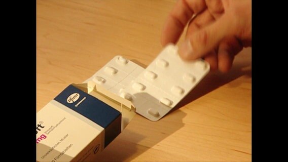 Ein Blister mit Tabletten  