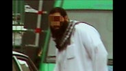 9/11-Terrorverdächtiger an seinem Auto in Hamburg.  