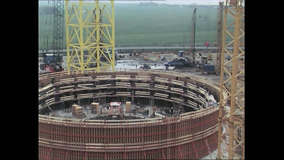 Die Baustelle des Atomkraftwerkes Brokdorf (Archivbild)  