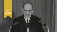 Kurt Scharf als EKD-Vorsitzender bei Ansprache zur Eröffnung der Woche der Brüderlichkeit 1964  