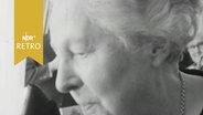 Die nationalsozialistische Dichterin Agnes Miegel im Porträt an ihrem 85. Geburtstag 1964  